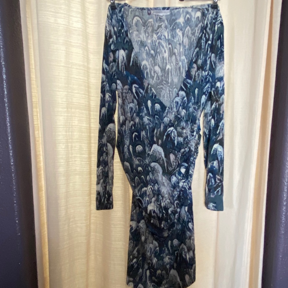 Low cut long sleeved dress